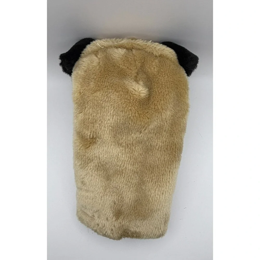 Daphne's Pug Dog Golf Club Headcover Plush Driver Cover Brown Black